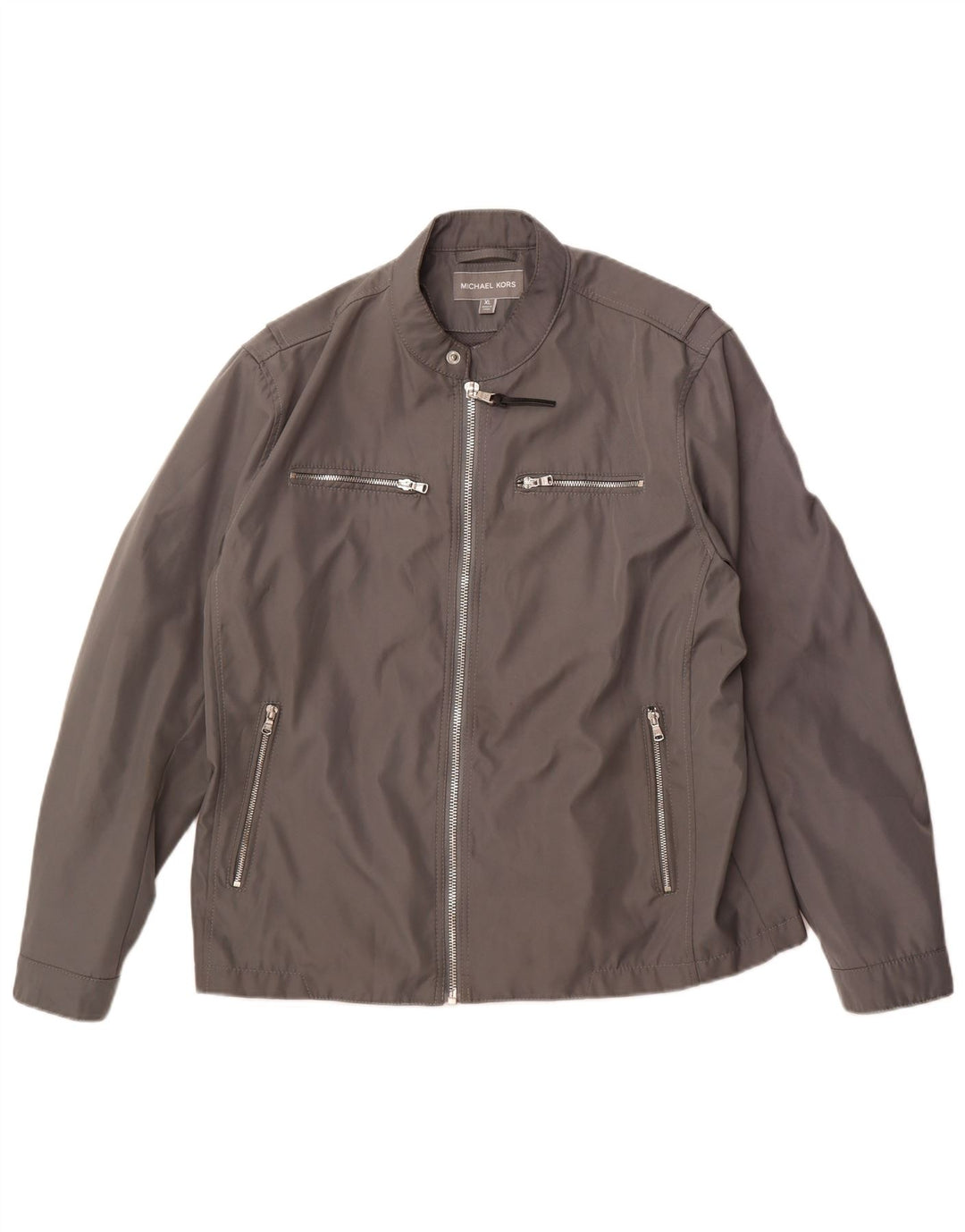MICHAEL KORS Mens Utility Jacket UK 42 XL Grey Polyester