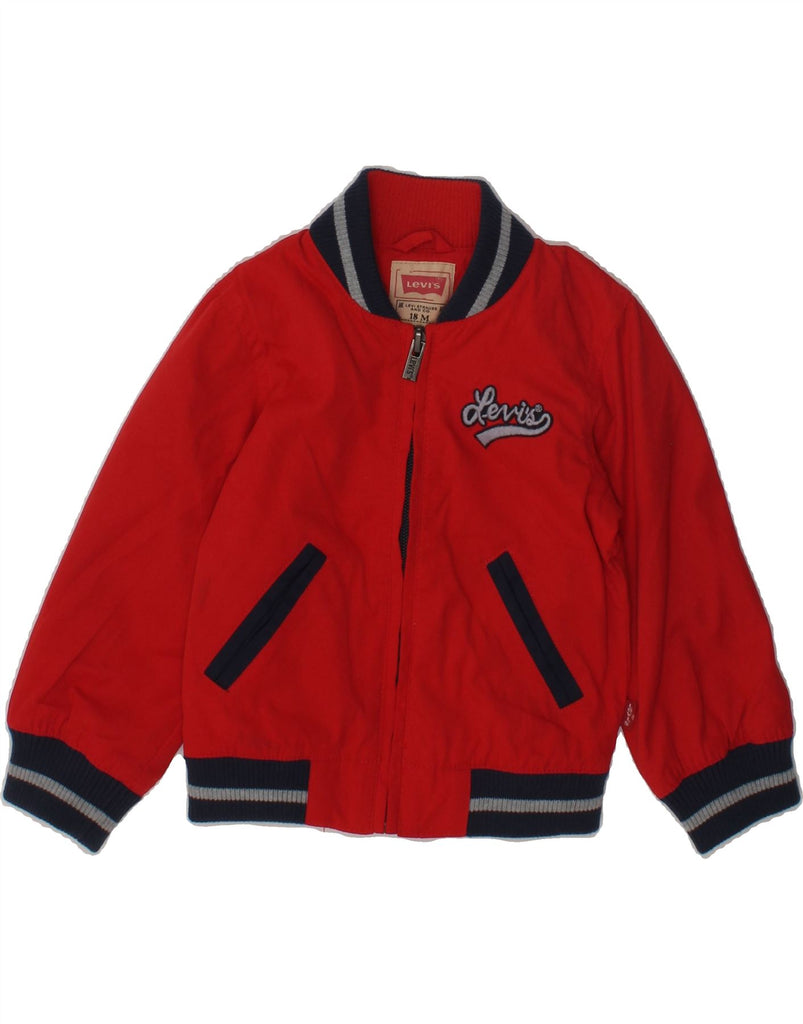 LEVI'S Baby Boys Bomber Jacket 12-18 Months Red Polyester | Vintage Levi's | Thrift | Second-Hand Levi's | Used Clothing | Messina Hembry 