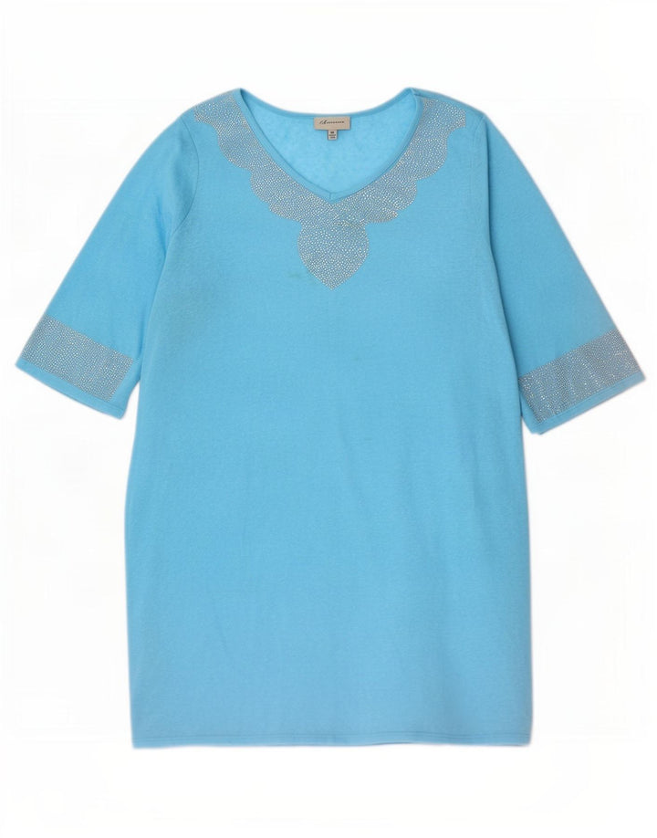 Marks & Spencer Womens Autograph Oversized Shift Dress UK 18 XL Blue