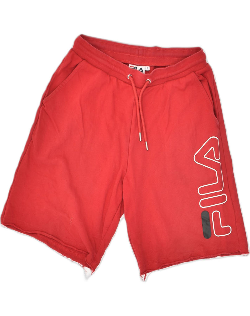 FILA Mens Graphic Sport Shorts Small Red Cotton | Vintage Fila | Thrift | Second-Hand Fila | Used Clothing | Messina Hembry 