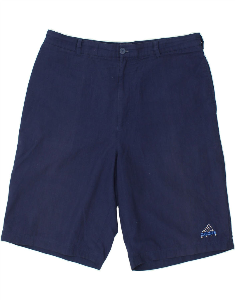 ADIDAS Mens Chino Shorts W38 XL Navy Blue Cotton | Vintage Adidas | Thrift | Second-Hand Adidas | Used Clothing | Messina Hembry 