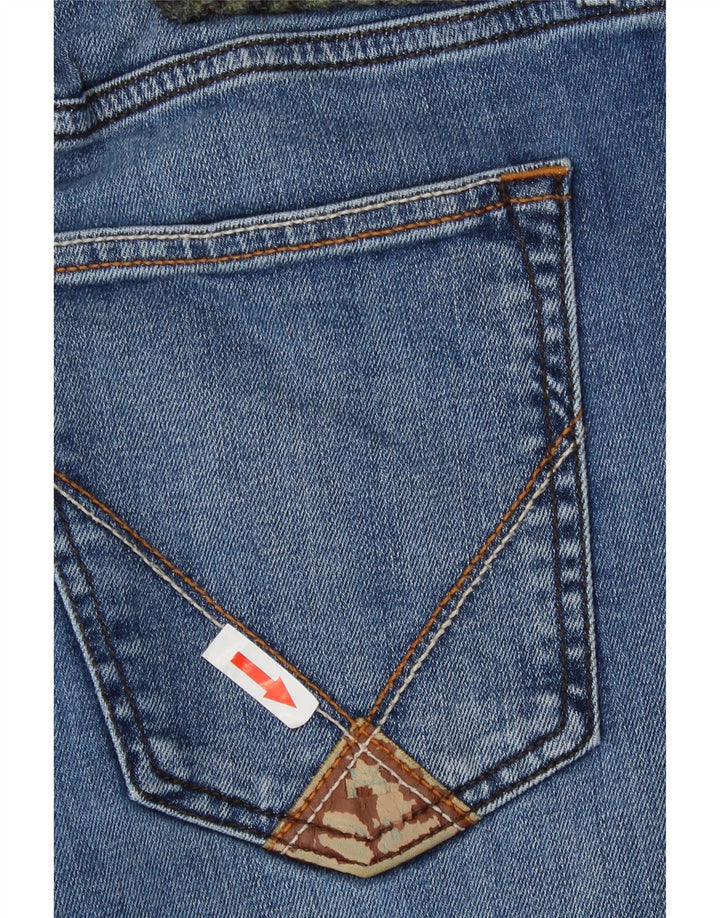 Roy Rogers Womens Straight Jeans W32 L30 Blue Cotton