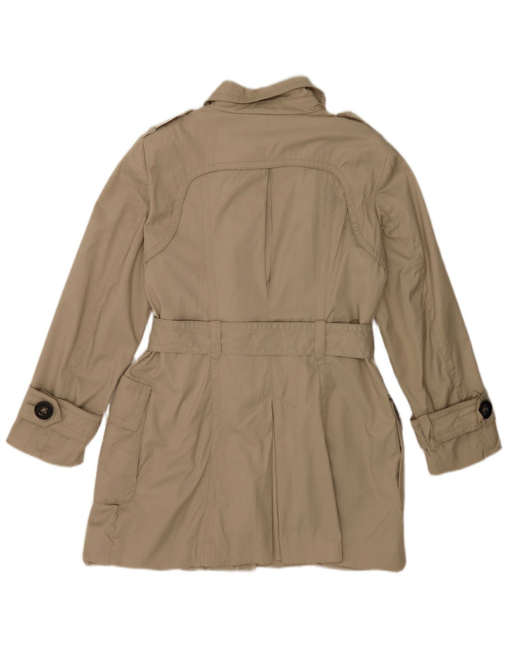 Zara Womens Trench Coat UK 16 Large Beige Nylon