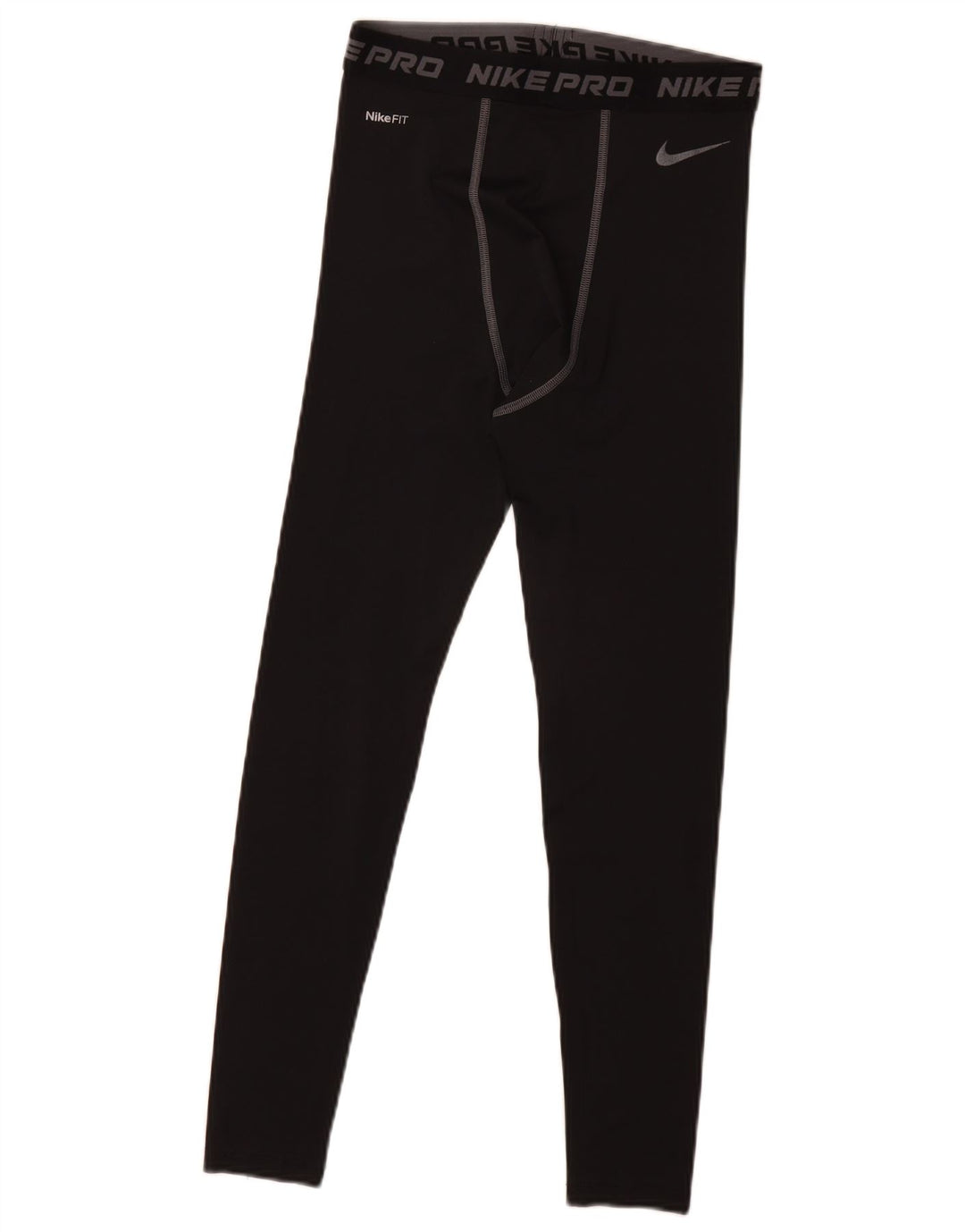 Nike Mens Graphic Leggings UK 39/41 Medium Black Polyester