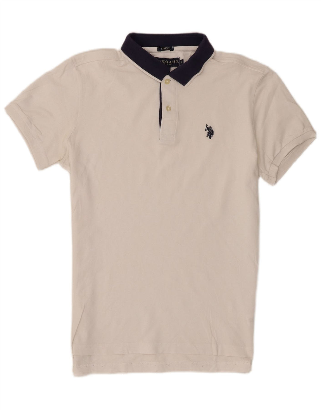 U.S. Polo Assn. Mens Shirt Small White Colourblock Cotton