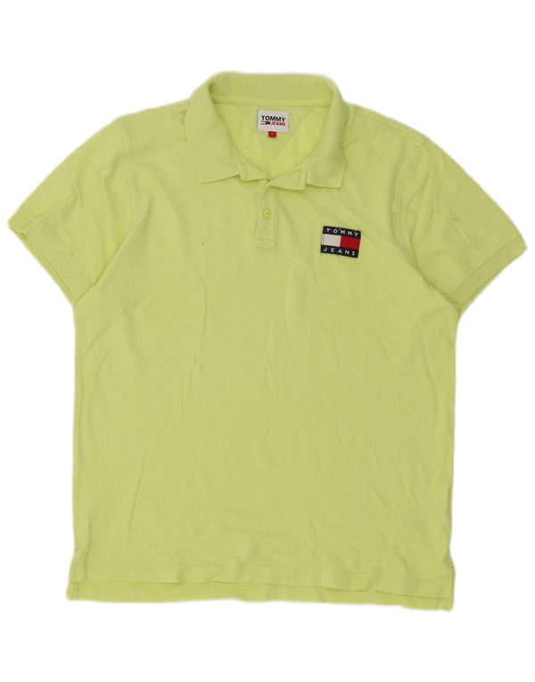 Tommy Hilfiger Mens Polo Shirt Large Green Cotton