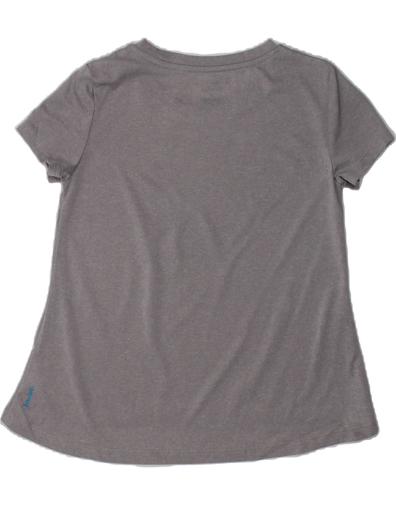 CHAMPION Girls T-Shirt Top 7-8 Years Small  Grey Polyester | Vintage Champion | Thrift | Second-Hand Champion | Used Clothing | Messina Hembry 