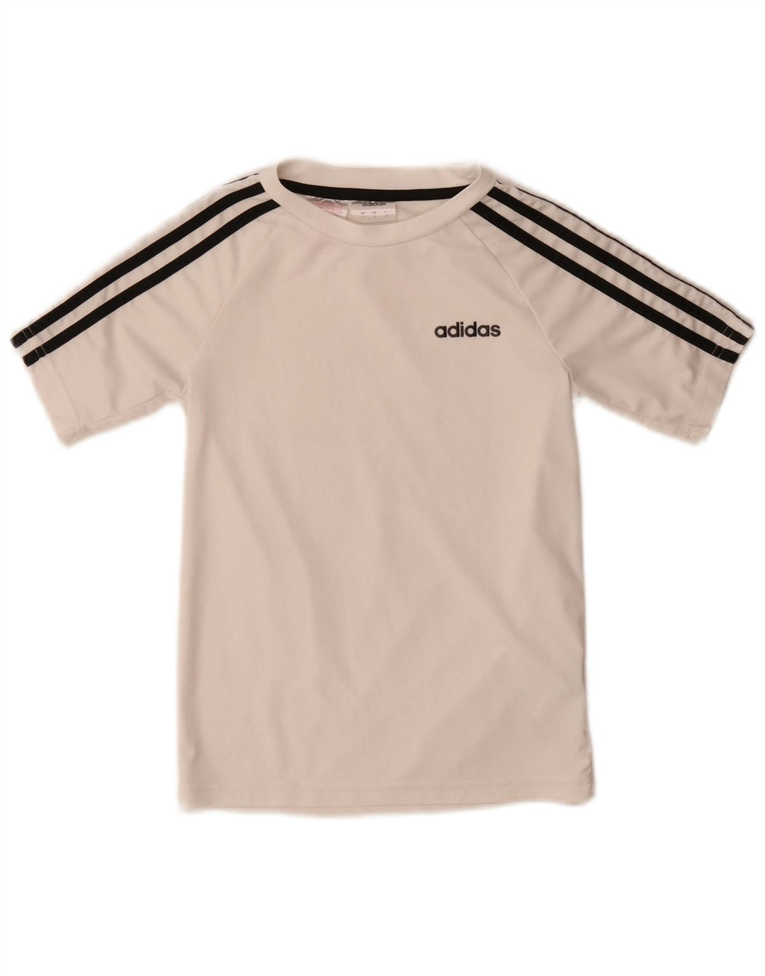 Adidas Boys Climalite T-Shirt Top 7-8 Years White Polyester