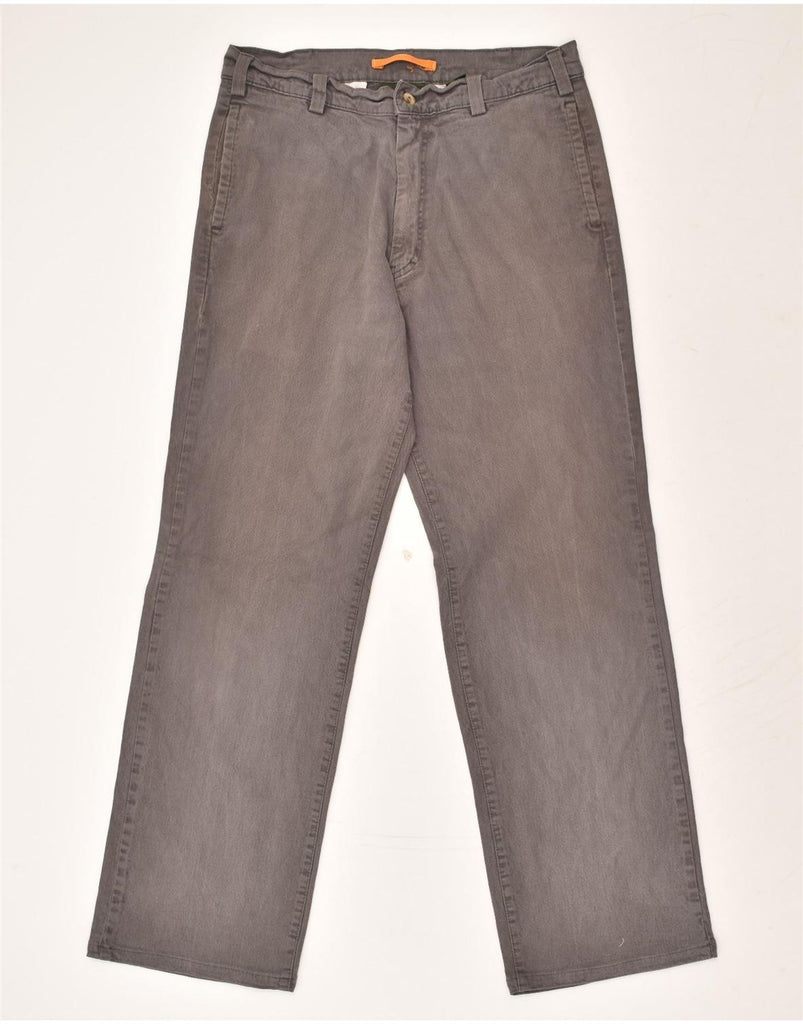 TIMBERLAND Mens Straight Chino Trousers W34 L30 Grey Cotton | Vintage Timberland | Thrift | Second-Hand Timberland | Used Clothing | Messina Hembry 