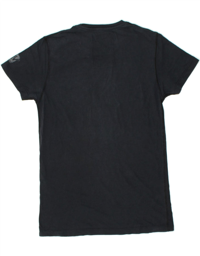 ZARA Mens MTV Music Television Graphic T-Shirt Top Small Navy Blue | Vintage Zara | Thrift | Second-Hand Zara | Used Clothing | Messina Hembry 