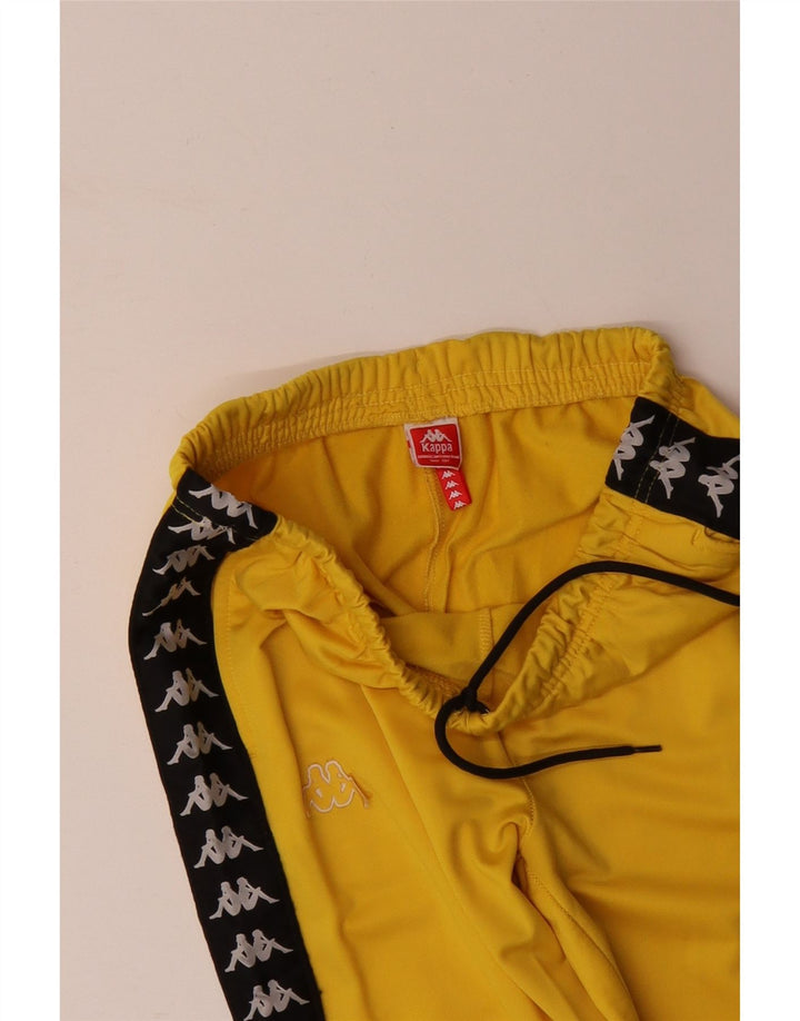 KAPPA Mens Graphic Tracksuit Trousers Joggers XL  Yellow Colourblock