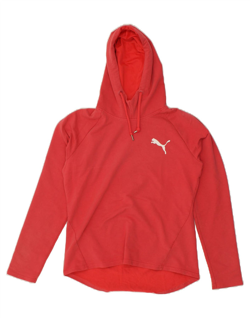 PUMA Womens Hoodie Jumper UK 10 Small Red | Vintage Puma | Thrift | Second-Hand Puma | Used Clothing | Messina Hembry 