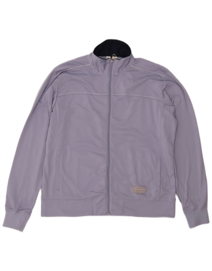 CHAMPION Mens Tracksuit Top Jacket XL Purple Polyester