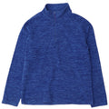 Mountain Warehouse Mens Zip Neck Fleece Jumper Small Blue Flecked Polyester