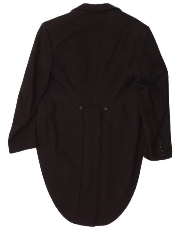 Vintage Mens Tailcoat Blazer Jacket UK 36 Small Black