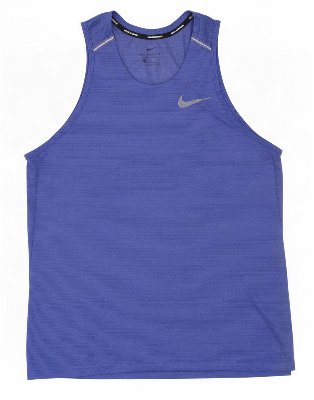 Nike Mens Dri Fit Vest Top Large Blue Pinstripe Polyester