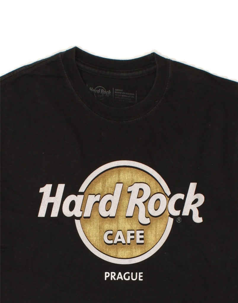 HARD ROCK CAFE Mens Prague Graphic T-Shirt Top Small Black Cotton | Vintage Hard Rock Cafe | Thrift | Second-Hand Hard Rock Cafe | Used Clothing | Messina Hembry 