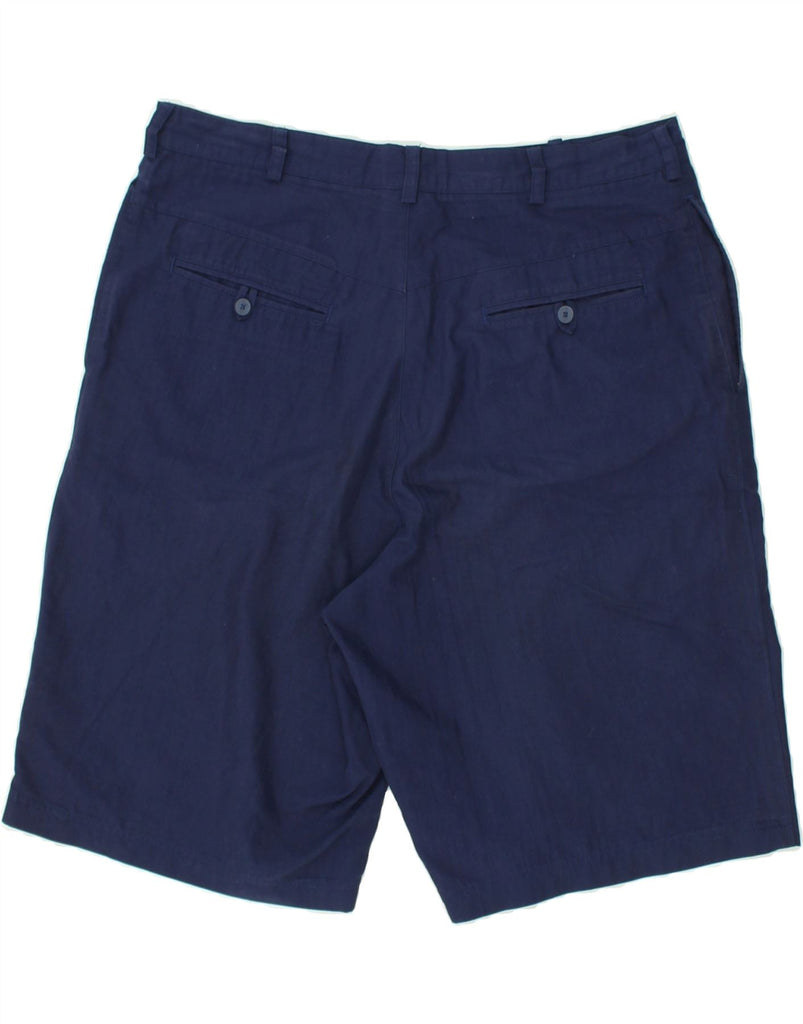 ADIDAS Mens Chino Shorts W38 XL Navy Blue Cotton | Vintage Adidas | Thrift | Second-Hand Adidas | Used Clothing | Messina Hembry 