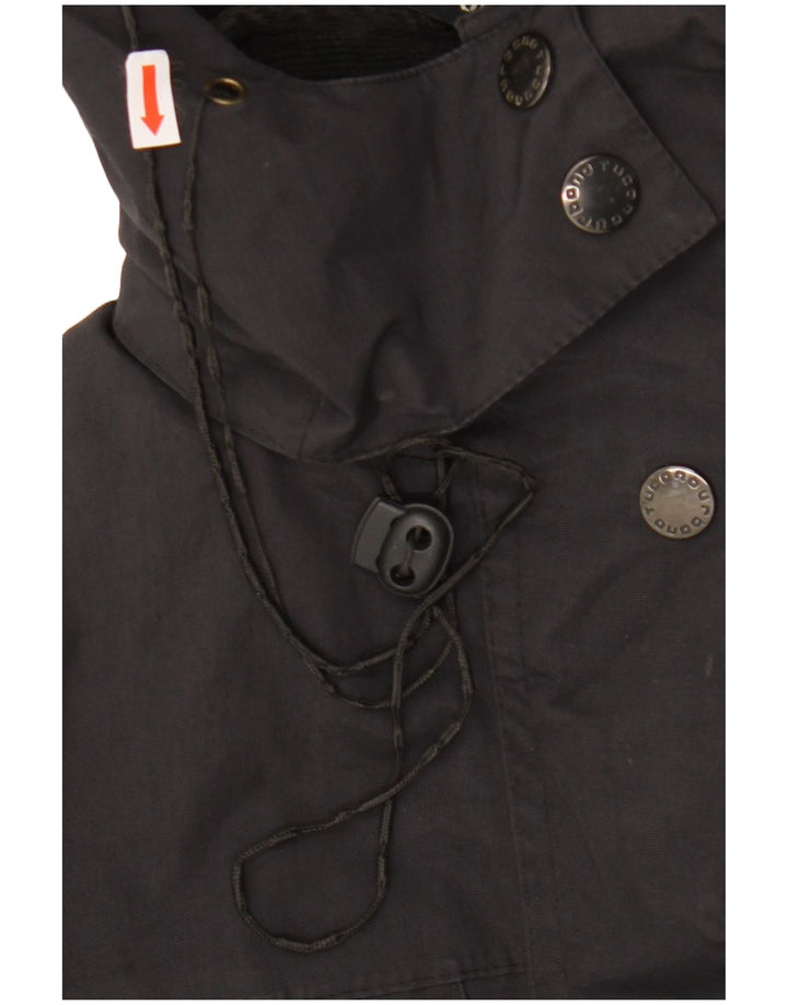 TUCANO URBANO Womens Hooded Parka Jacket UK 10 Small Black Polyester