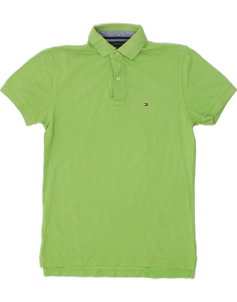 TOMMY HILFIGER Mens Polo Shirt Small Green Cotton | Vintage Tommy Hilfiger | Thrift | Second-Hand Tommy Hilfiger | Used Clothing | Messina Hembry 