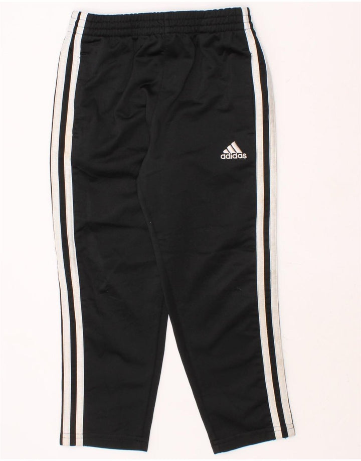 ADIDAS Boys Tracksuit Trousers 4-5 Years Black Polyester Vintage Adidas and Second-Hand Adidas from Messina Hembry 