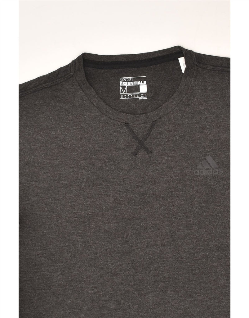 ADIDAS Mens Climalite T-Shirt Top Medium Black Cotton | Vintage Adidas | Thrift | Second-Hand Adidas | Used Clothing | Messina Hembry 