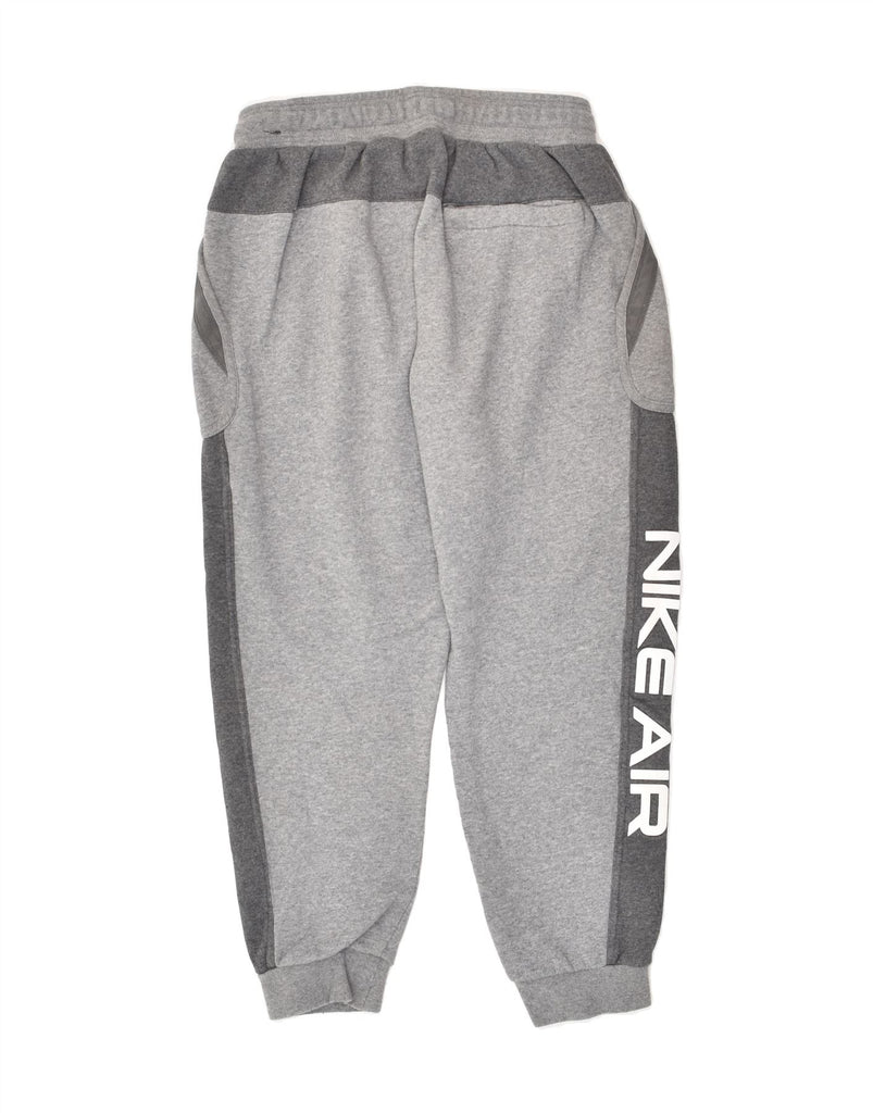 NIKE Mens Graphic Tracksuit Trousers Joggers Medium Grey Cotton | Vintage Nike | Thrift | Second-Hand Nike | Used Clothing | Messina Hembry 