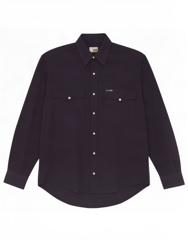 Fordocks Mens Shirt Large Navy Blue Cotton