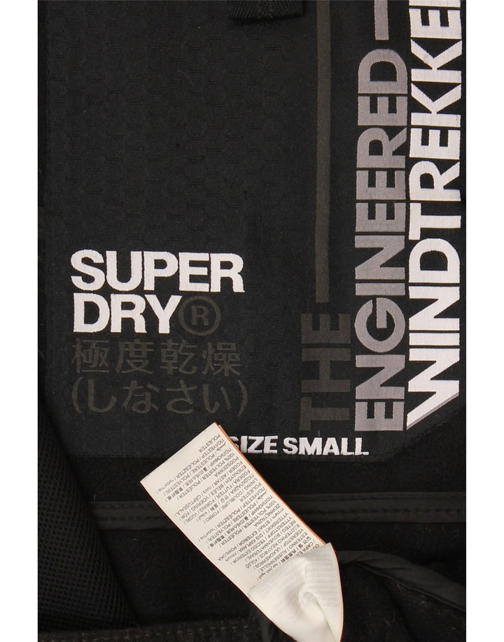 Superdry Mens The Windtrekker Rain Jacket UK 36 Small Black Colourblock