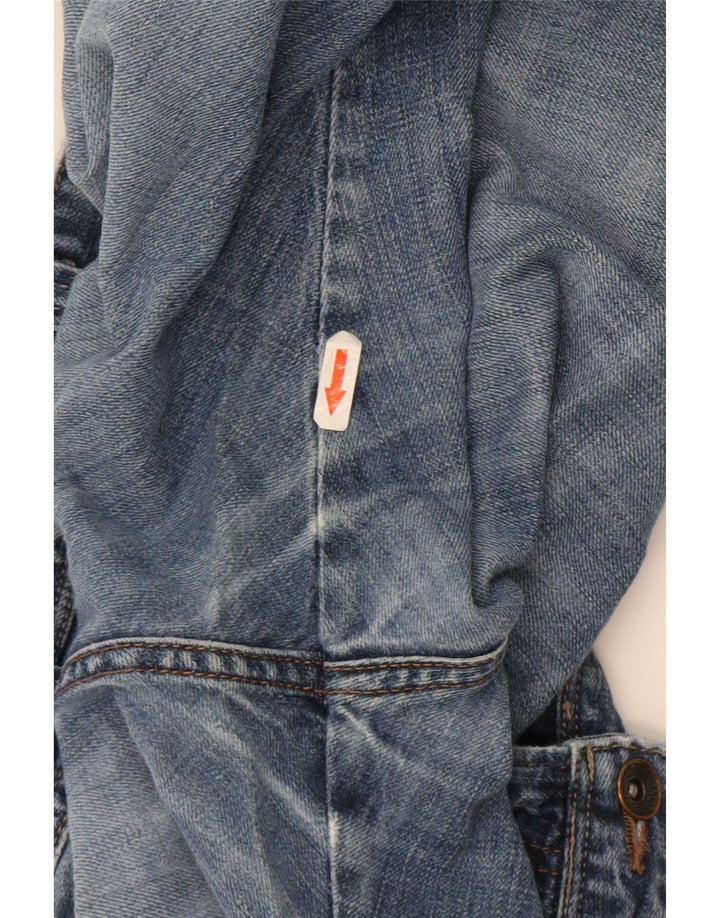 Wrangler Mens Clyde Straight Jeans W36 L30 Blue Cotton