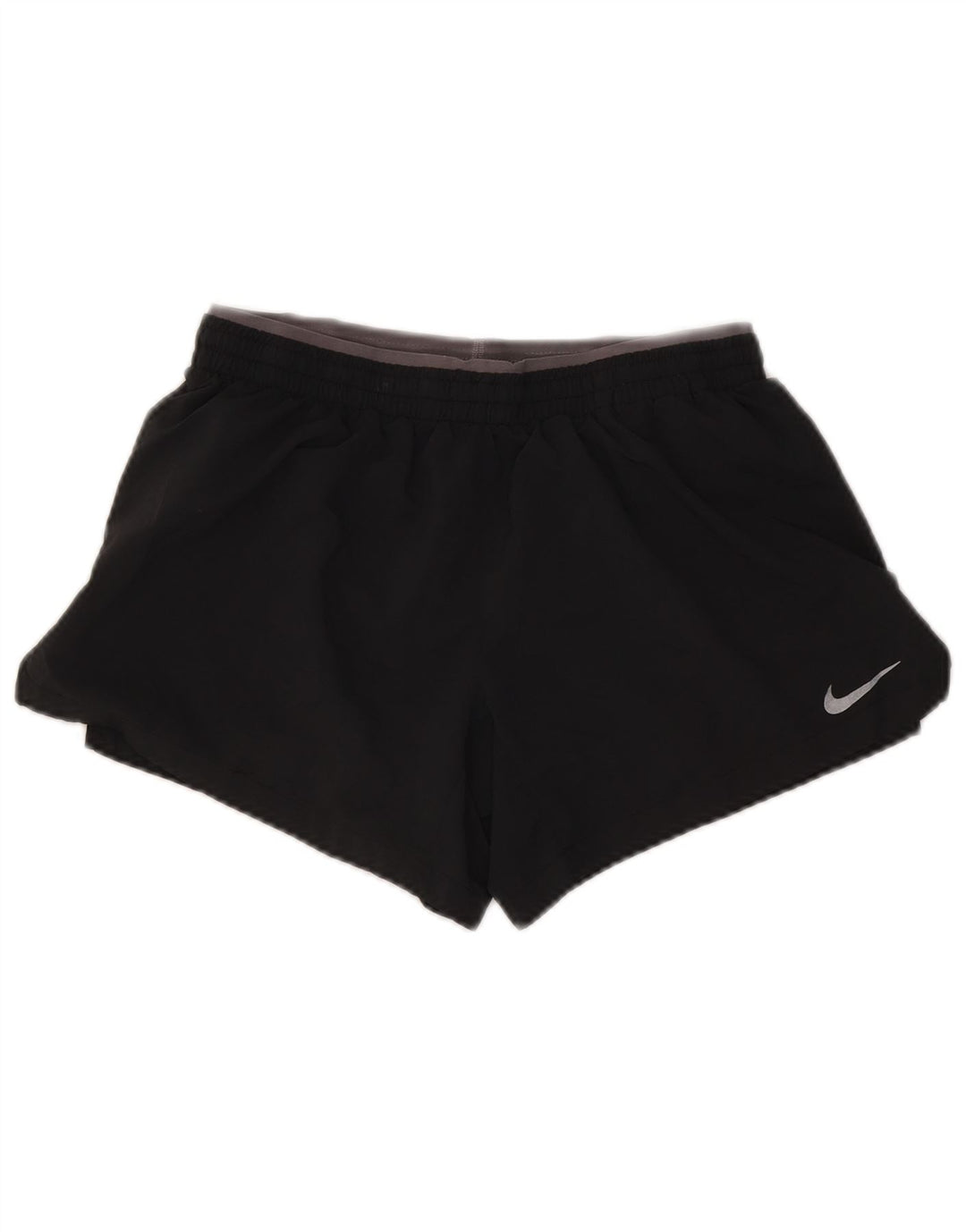 Nike Womens Dri Fit Sport Shorts UK 10 Small Grey Polyester
