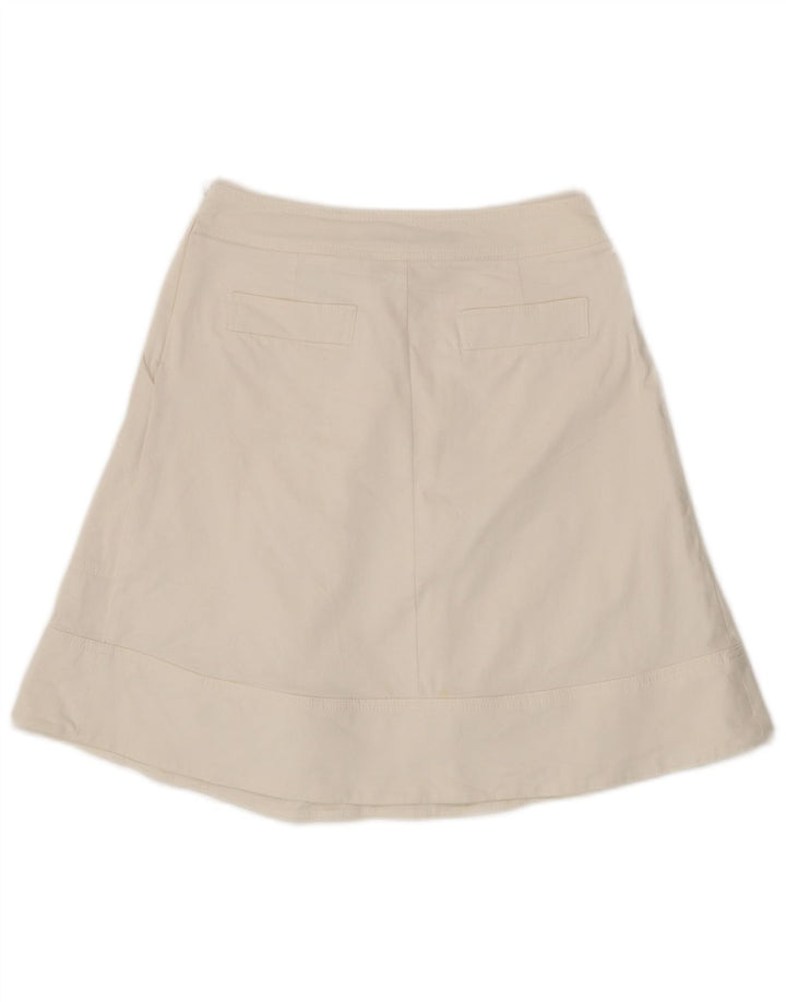 Zara Womens A-Line Skirt Medium W28  White Cotton