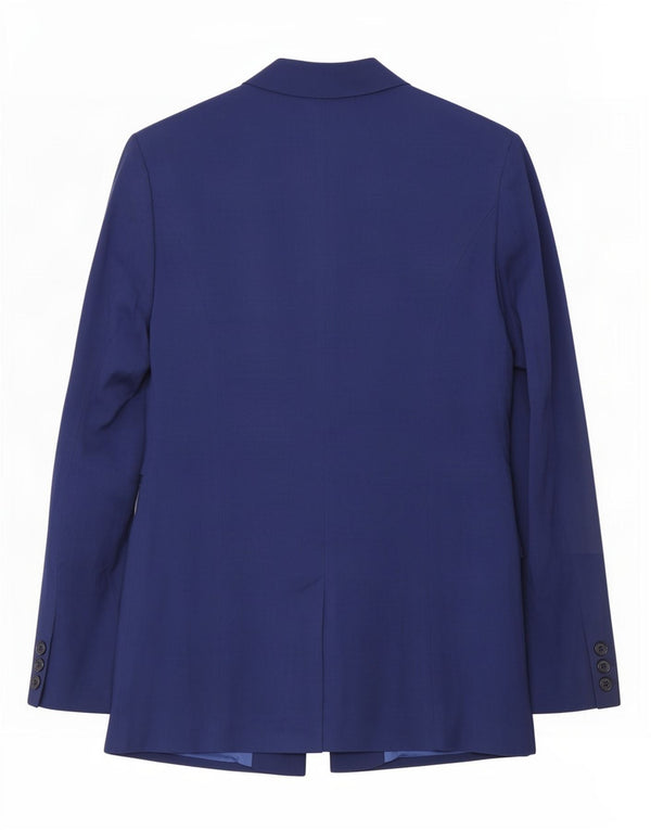 Reiss Womens 1 Button Blazer Jacket UK 8 Small Blue Viscose
