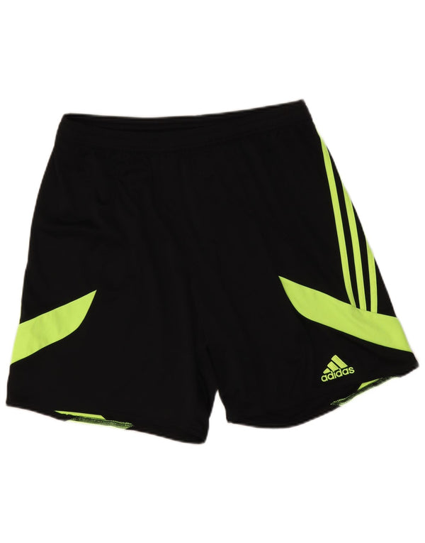 Adidas Mens Climalite Sport Shorts Large Black Colourblock Polyester
