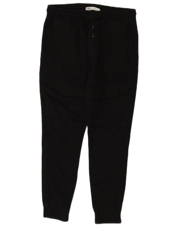 Zara Mens Joggers Chino Trousers Medium W31 L26 Black