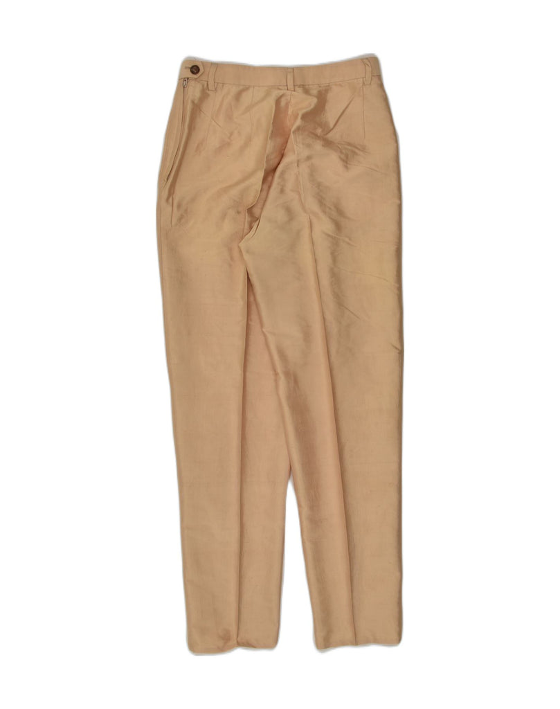 VINTAGE Womens Pegged Suit Trousers IT 42 Medium W26 L27 Beige Silk | Vintage Vintage | Thrift | Second-Hand Vintage | Used Clothing | Messina Hembry 