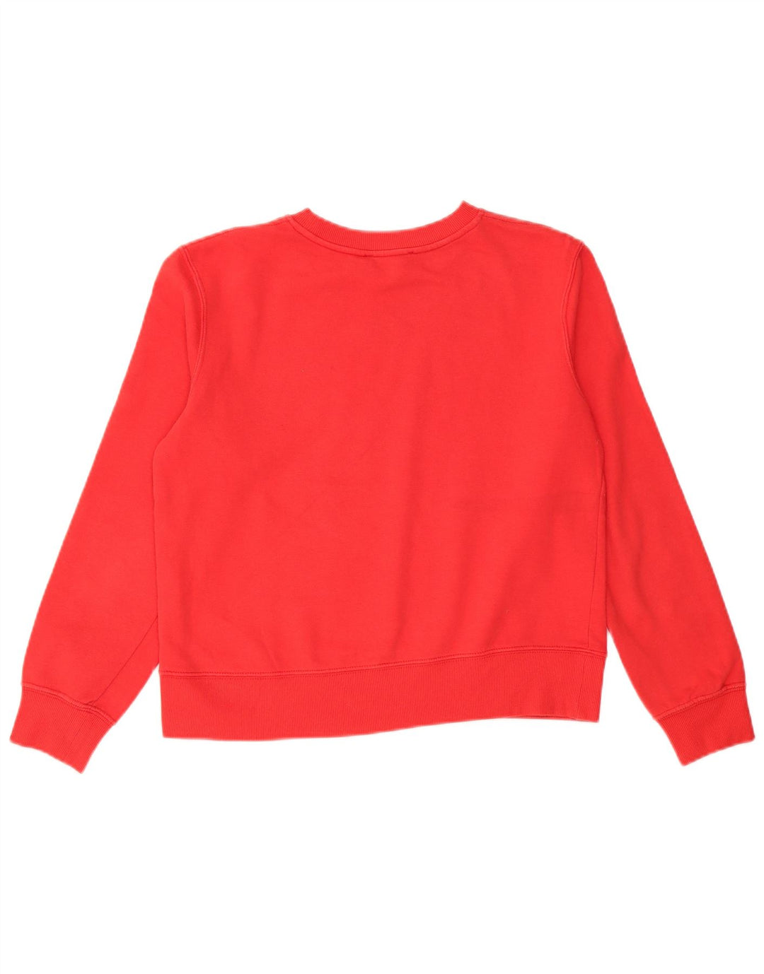 Zara Womens Sweatshirt Jumper UK 14 Medium Red Cotton