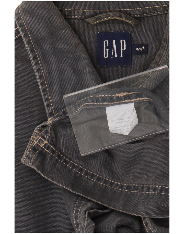 Gap Mens Short Sleeve Shirt Medium Grey Cotton