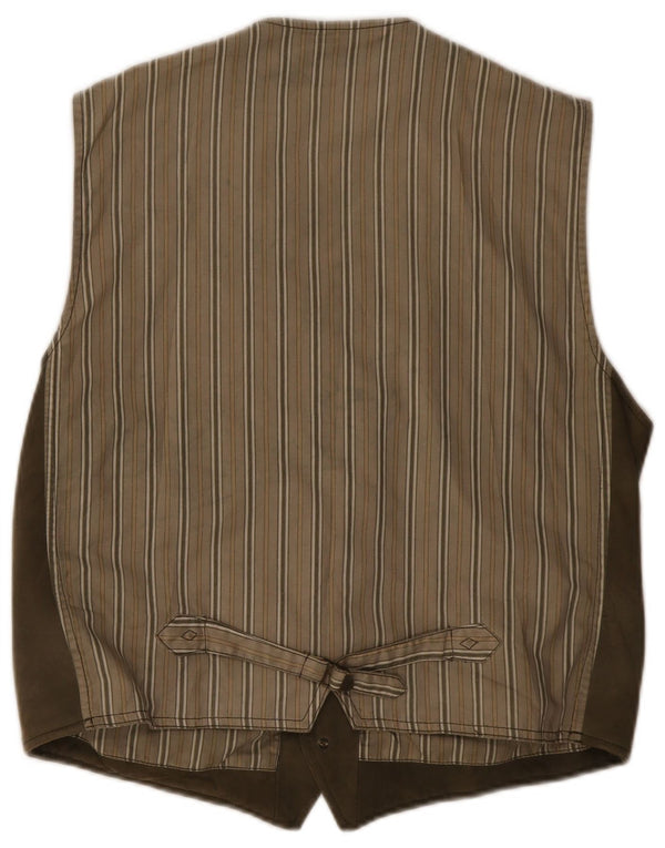 Camel Active Mens Suede Waistcoat IT 52 Large Brown