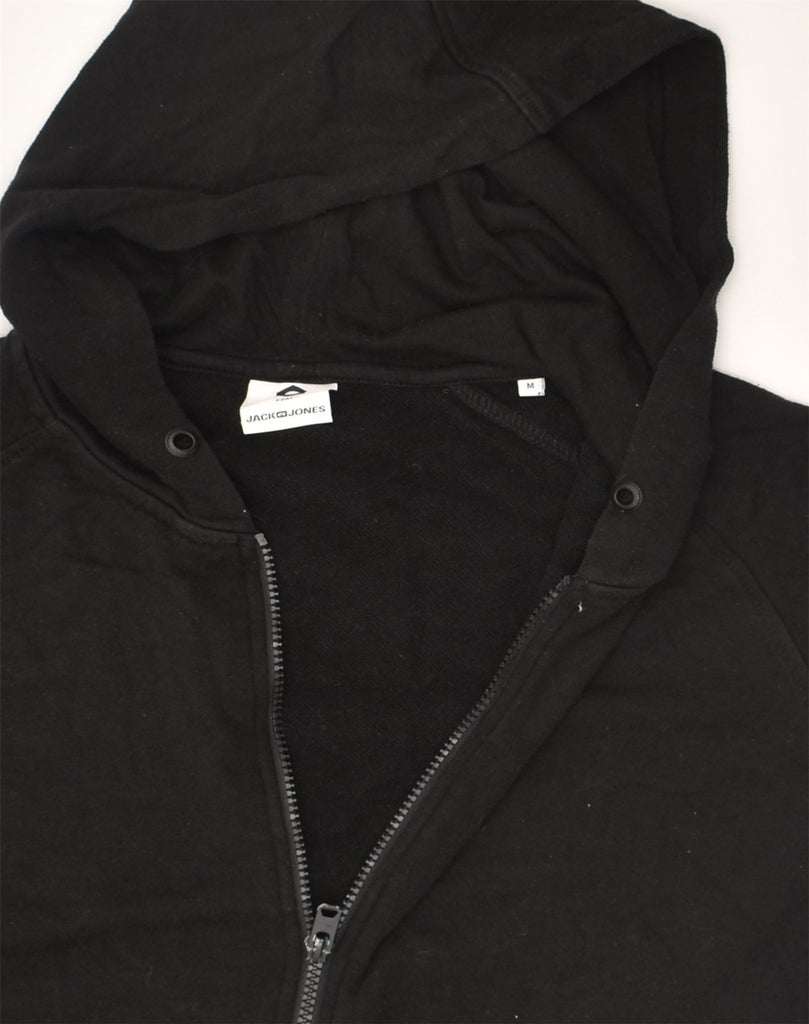 JACK & JONES Mens Hooded Graphic Top Medium Black Polyester | Vintage Jack & Jones | Thrift | Second-Hand Jack & Jones | Used Clothing | Messina Hembry 