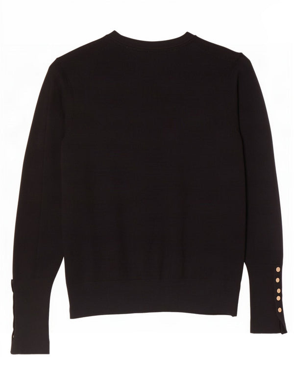 Zara Womens Cardigan Sweater UK 14 Large Black Viscose