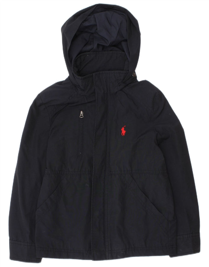 Polo Ralph Lauren Boys Hooded Windbreaker Jacket 5-6 Years Navy Blue