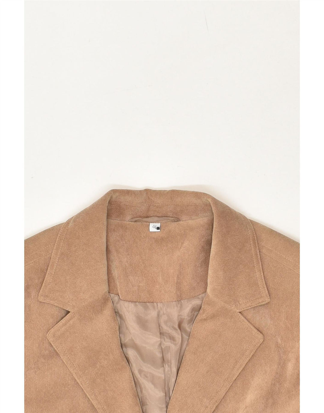 VINTAGE Womens 3 Button Blazer Jacket EU 46 XL Brown Polyester | Vintage Vintage | Thrift | Second-Hand Vintage | Used Clothing | Messina Hembry 