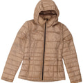 Calvin Klein Womens Hooded Padded Jacket UK 10 Small Beige Polyester
