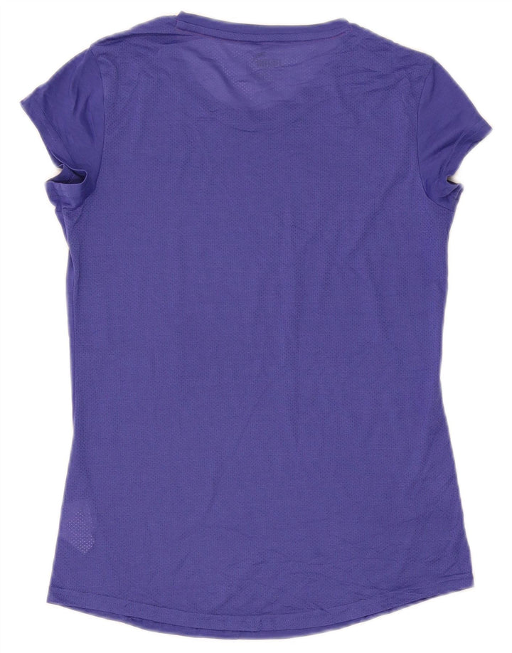 Puma Womens T-Shirt Top UK 10 Small Purple Polyester
