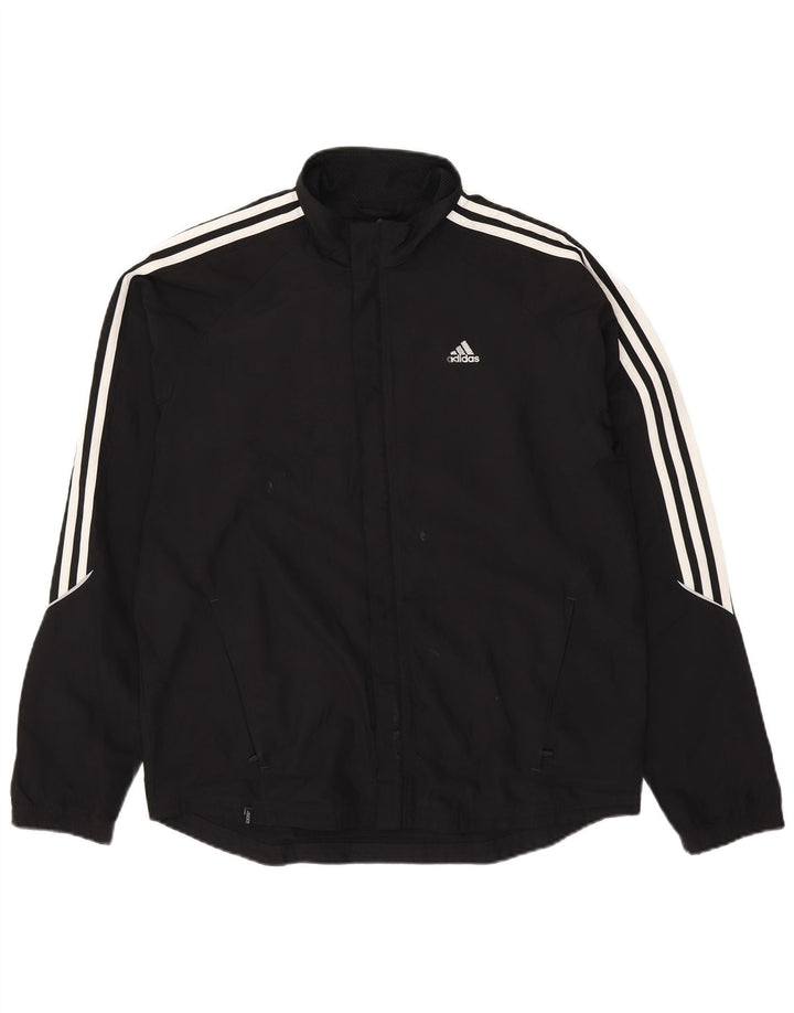 Adidas Mens Clima Proof Rain Jacket UK 38 Medium Black Polyester
