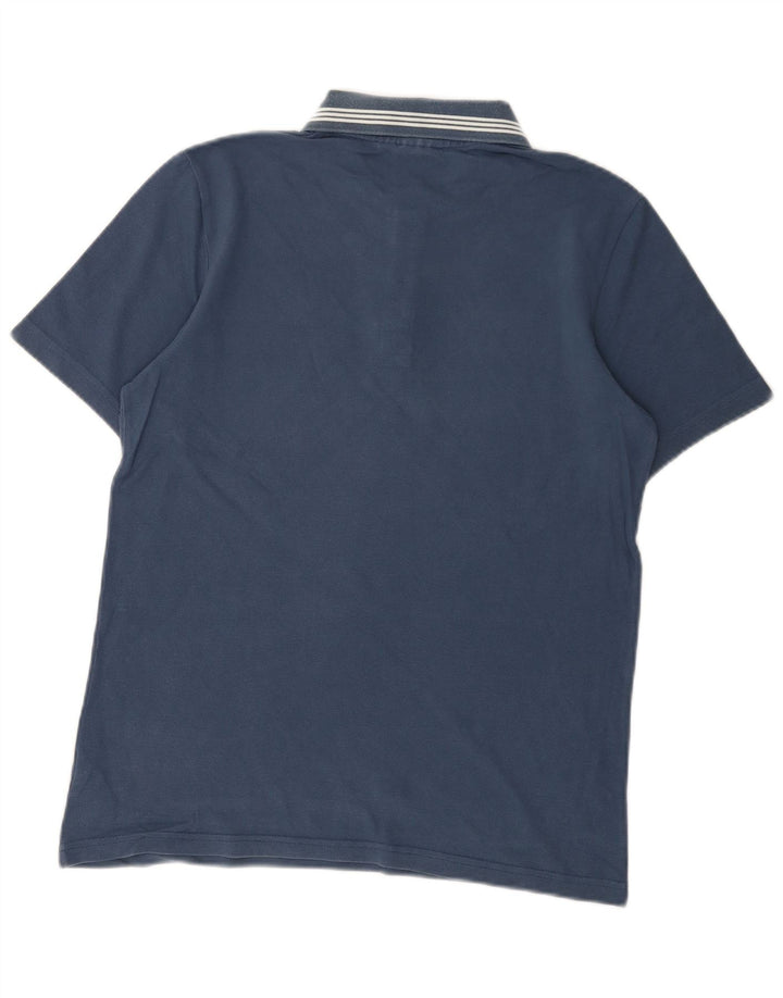 Adidas Mens Polo Shirt Small Navy Blue Cotton