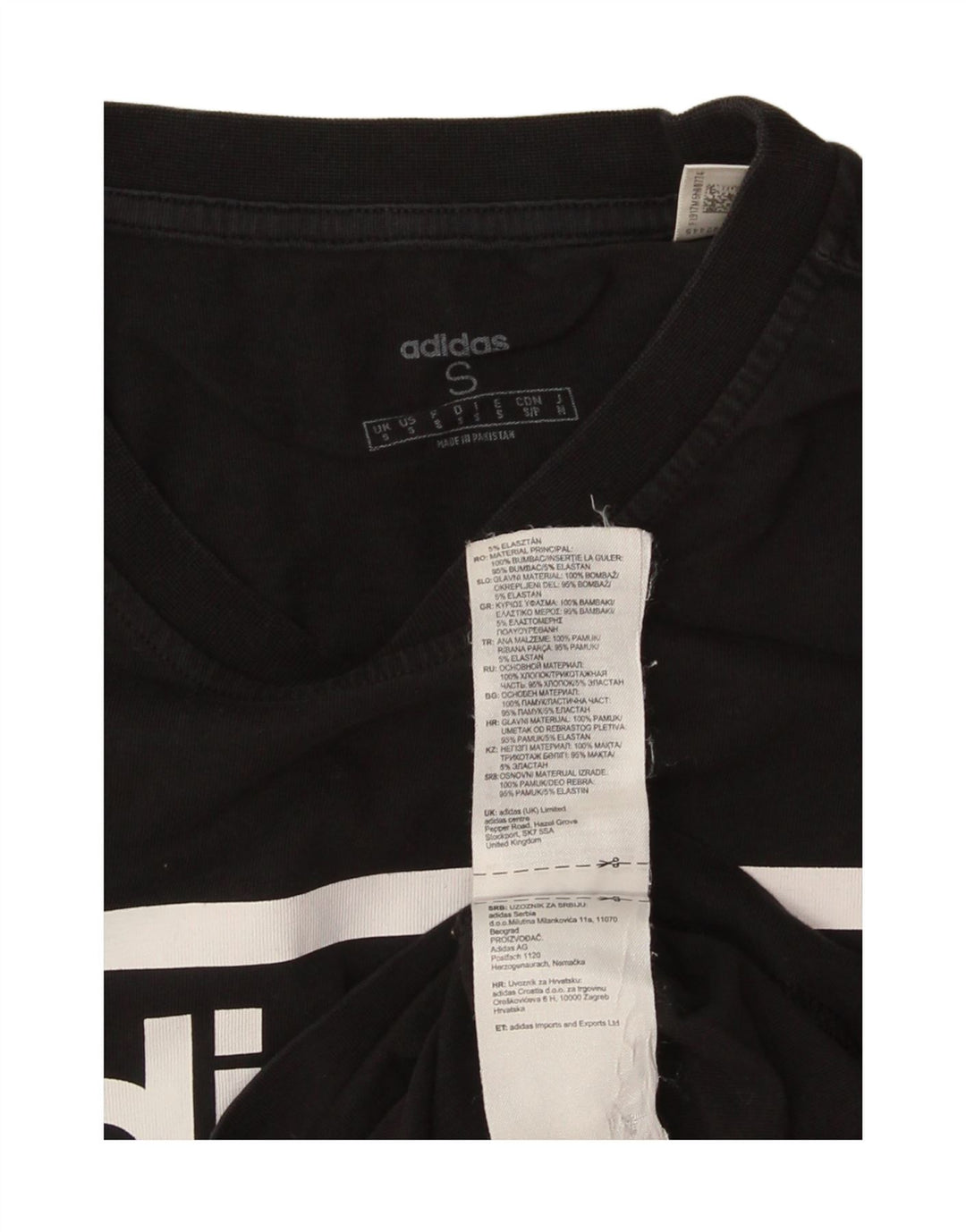 Adidas Mens Graphic T-Shirt Top Small Black Cotton