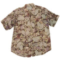Vintage Mens Short Sleeve Shirt Medium Multicoloured Floral Viscose