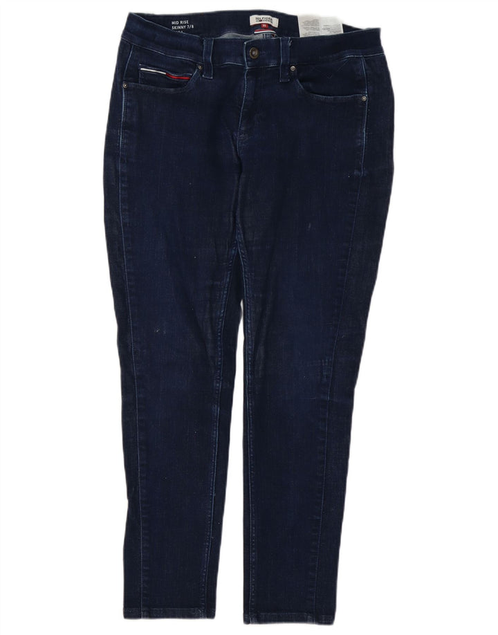 TOMMY HILFIGER Womens Skinny Jeans US 7/8 Medium W32 L27 Navy Blue